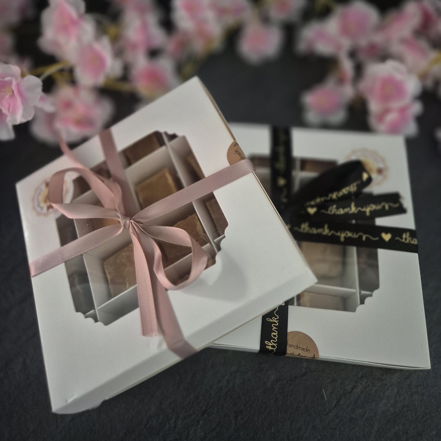 Hand tied fudge gift box